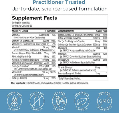 Designs for Health Methylated Multivitamin B12 and (120 Capsules)