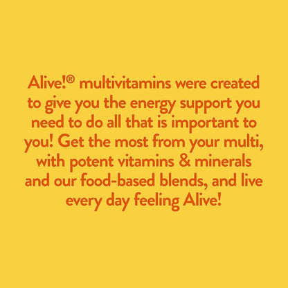 Nature's Way Alive! Max3 Potency Multivitamin, B12 and 90 Tablets
