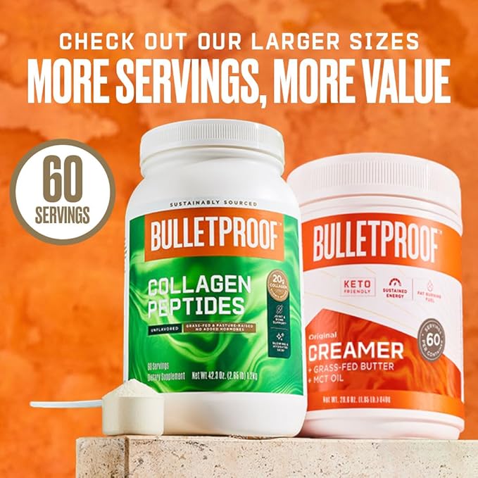 Bulletproof Vanilla Bean Energy Collagen Protein 18.3 Ounces,