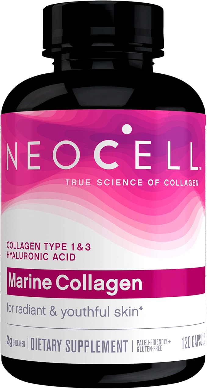 NeoCell Marine Collagen With Collagen Type 1 and 3 and 120 Count, 1 Bottle