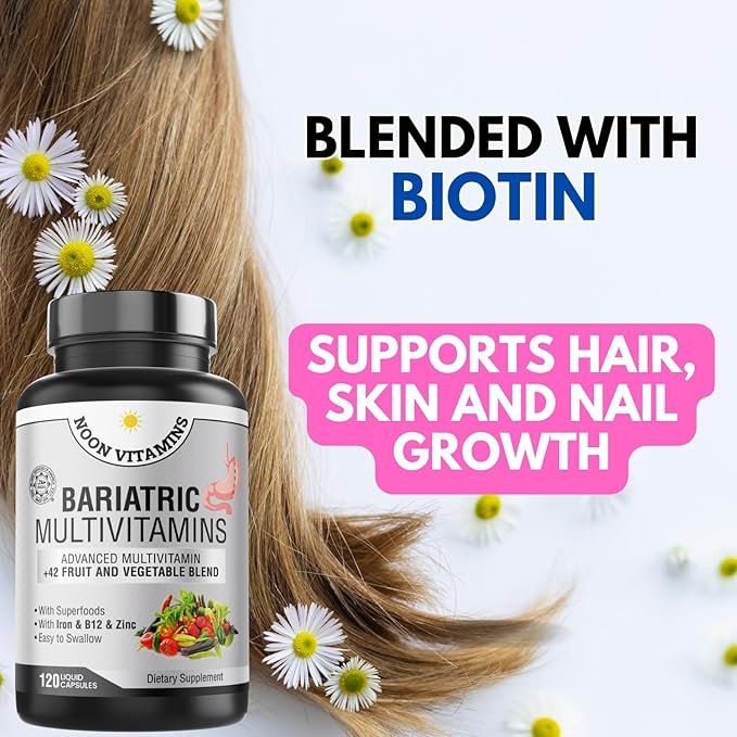 Bariatric Multivitamin with Iron & Zinc 42 Fruit 120 Capsules 2 Month