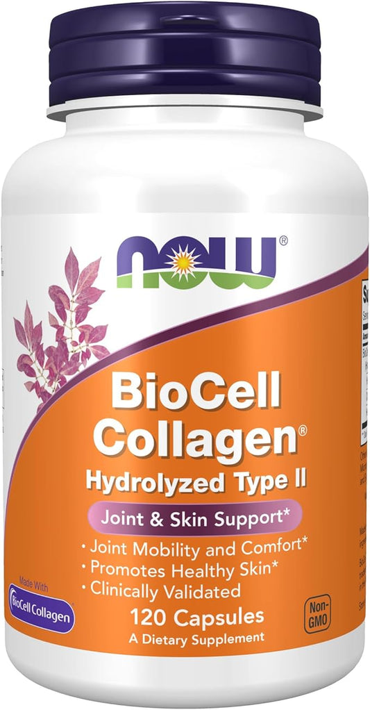 NOW Supplements, BioCell Collagen® Hydrolyzed Type 120 Veg
