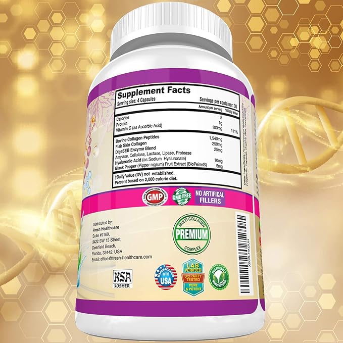 FRESH HEALTHCARE Multi Collagen Pills 120 Kosher