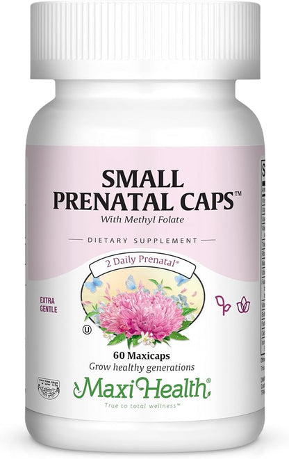 Maxi-Health Small Prenatal Capsules with Methyl Folate 60 Count