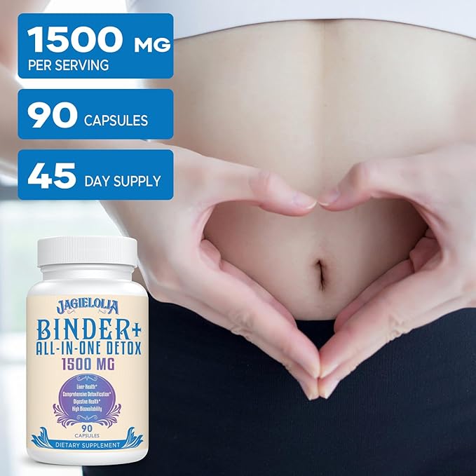 All-In-One Detox Binder Supplement 1500 MG 540 Vegan