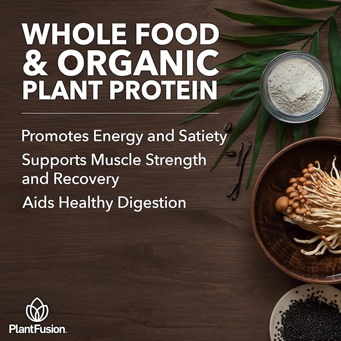 Organic Vegan Protein Powder 18.5 oz, 21 Servings