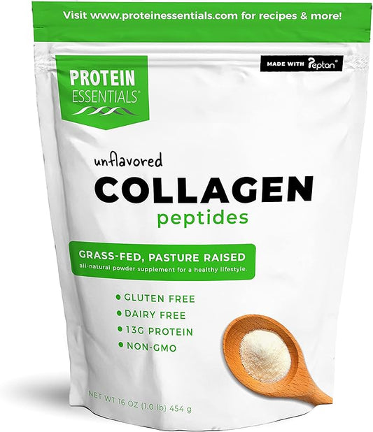 Collagen Peptides Powder, Grass-Fed, Paleo & 16 oz