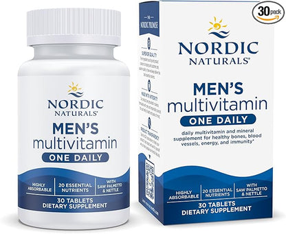 Nordic Naturals Men’s Multivitamin One Daily 20 Essential 30 Tablets 30 Servings