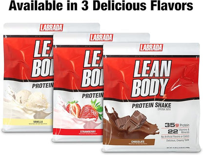 Lean Body All-in-One Vanilla Protein Shake. 35g Protein, 7g Healthy 22 Vitamins (4.6lb) Packaging