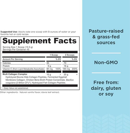 Ancient Nutrition Hydrolyzed Collagen Peptides Powder 45 Servings, 16.7oz