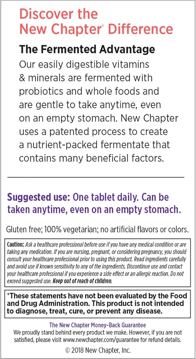 New Chapter Multivitamin for Women 50 Plus 55+ with 24 ct