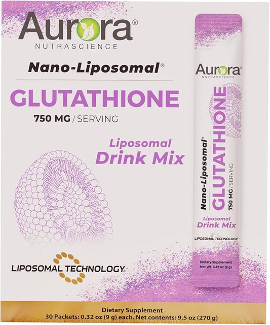 Aurora Nutrascience, Nano-Liposomal Glutathione, Drink Mix, 750 mg
