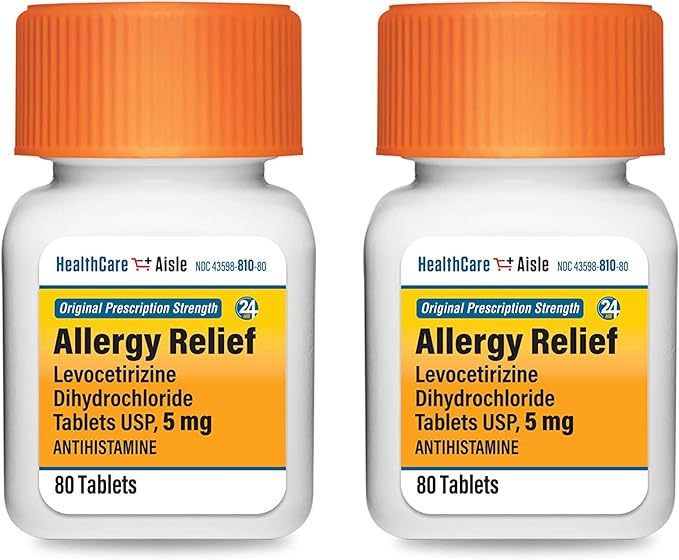 HealthCareAisle Allergy Relief 5 mg, 160 Tablets, 24-Hour Allergy 80 Count 2)