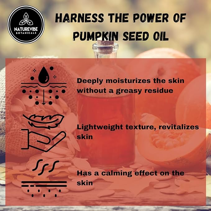 Naturevibe Botanicals Pumpkin Seed Oil 32 Ounces 100% Pure