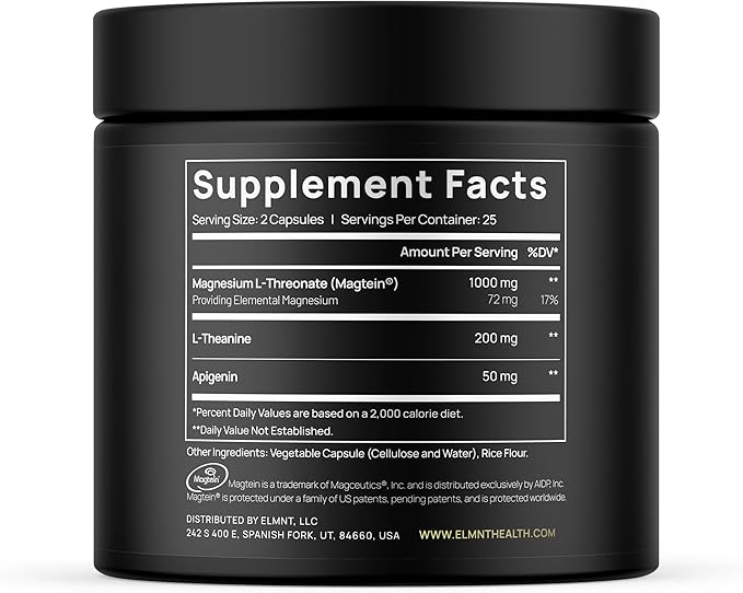 ELMNT Triple Sleep Magnesium Threonate w.