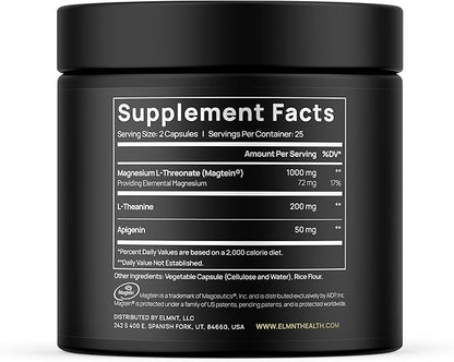 ELMNT Triple Sleep Magnesium Threonate w.