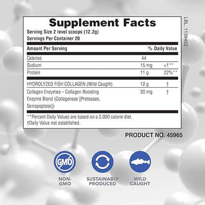 Natures Plus Marine Collagen Peptides, Unflavored 0.54 lb 20 Servings