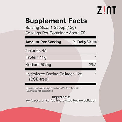 Zint Collagen Peptides Powder (32 oz):