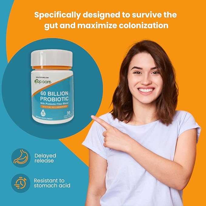 60 Billion Probiotic Supplement 30 Vegetable