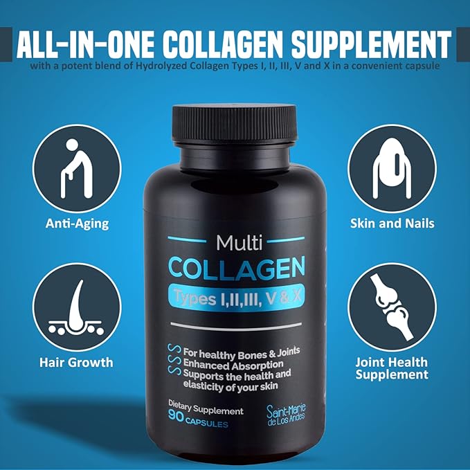 Multi Collagen Pills (Types I, II, (3 Months