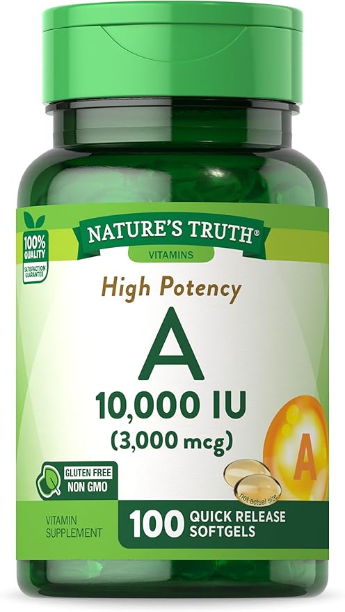 Vitamin A 10000 IU Softgels 100 Count