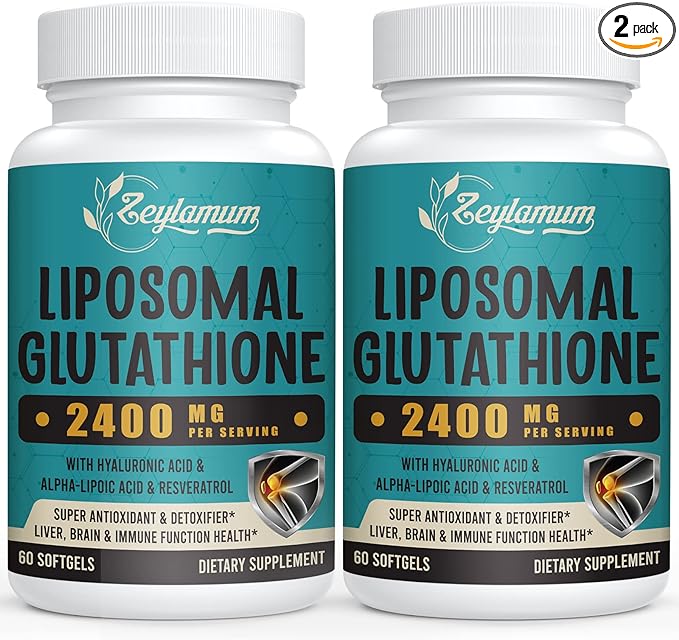 2400 MG Liposomal Glutathione Softgels, Max 120 Softgels