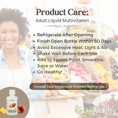 Go Healthy Multivitamin for Women, Men, Teens 20 Fruits 32 Servings
