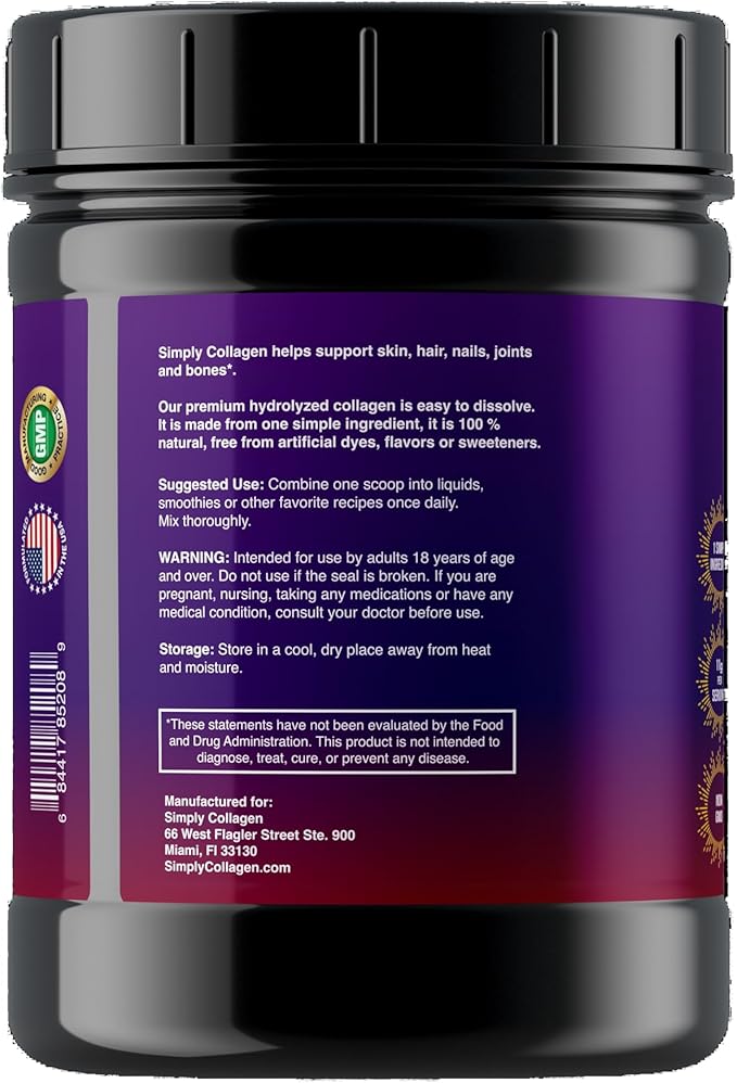 Simply Collagen® Hydrolyzed Collagen Peptides 41 Servings