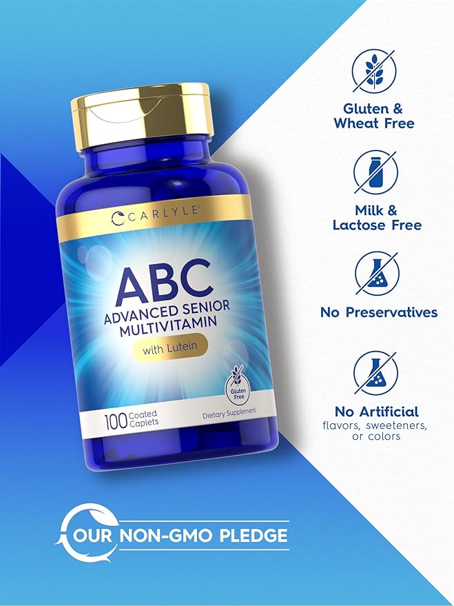 Carlyle Senior Multivitamin for Over 60 100 Caplets