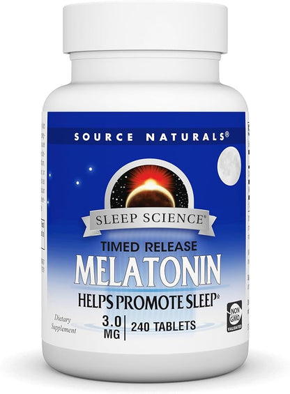 Source Naturals Time Released Melatonin 3 mg 240 Time