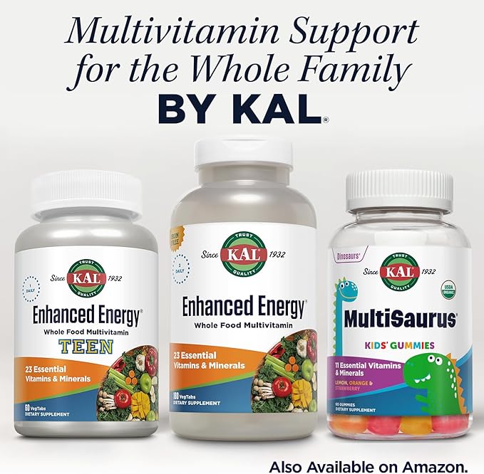 KAL® Enhanced Energy Multivitamin 180 Capsules