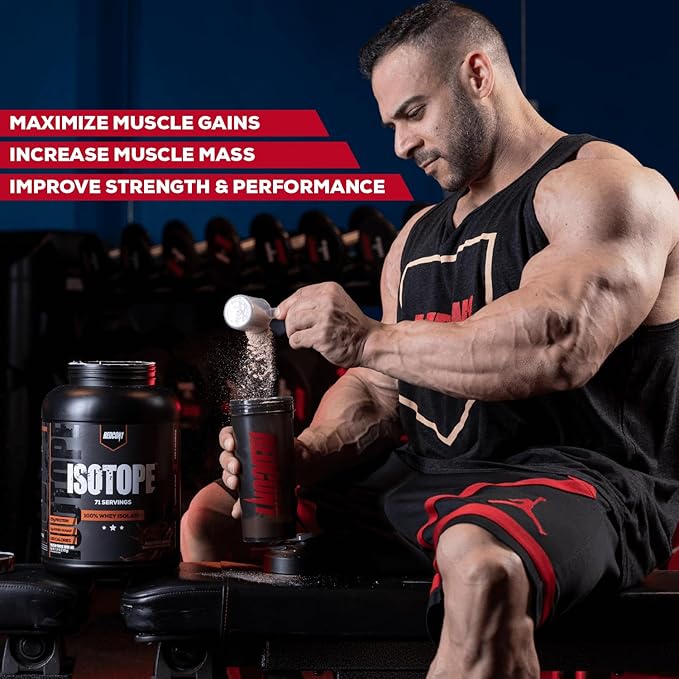 REDCON1 Isotope 100% Whey Isolate, Vanilla - Keto Friendly Whey Protein Powder - Low Carb + Zero Sugar Whey Protein Isolate - Keto Protein Powder (71 Servings)
