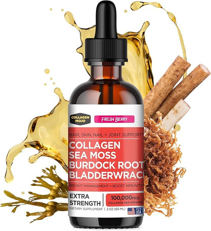 Collagen Mojo - Liquid Collagen 100,000mcg, 2 2 Oz