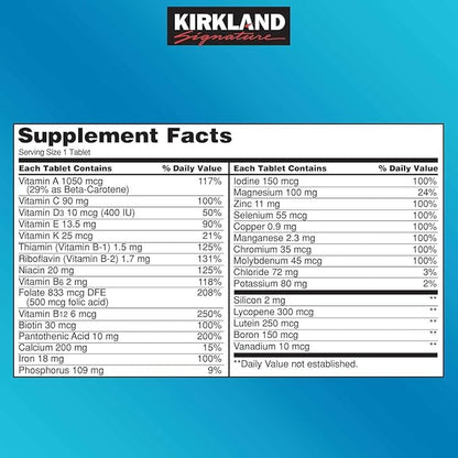 Signature Daily Multi Vitamins & Minerals 500 Tablets