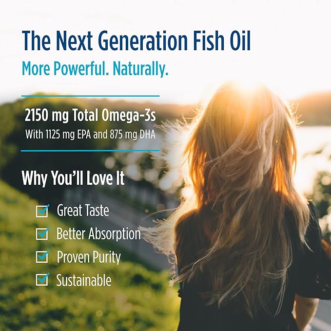 Nordic Naturals Ultimate Omega 2X, Lemon Flavor 120 Soft 2150 mg Omega-3 - Omega-3 Fish 60 Servings