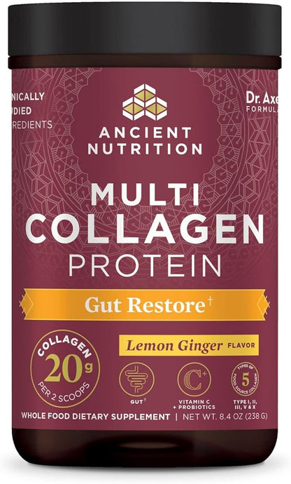 Collagen Powder Protein by Ancient Nutrition, Nails,8.4 oz.