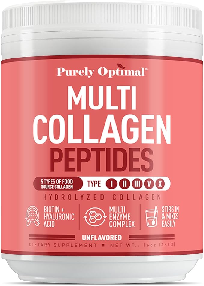Multi Collagen Peptides Powder 5 Types 16 oz