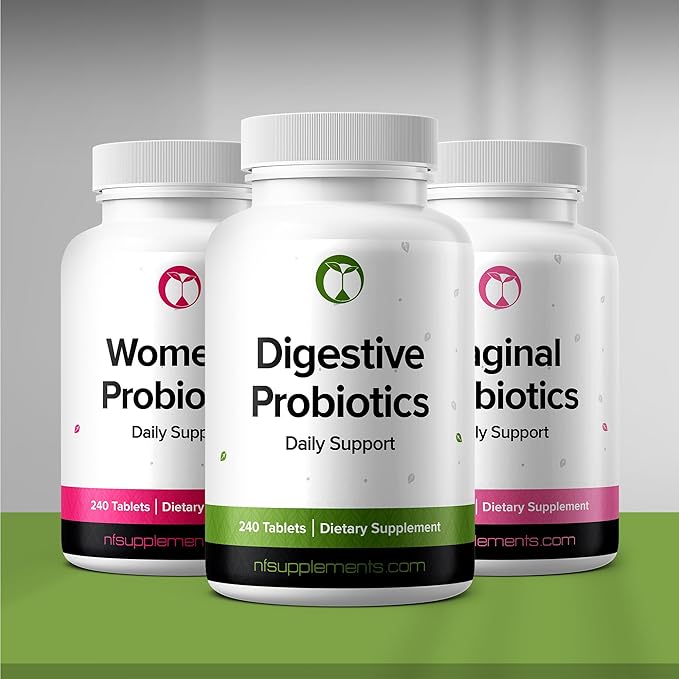 Probiotics for Digestive Health 240 Tablets | Daily Support for Men & Women | 3 Billion CFU | Probiotic Supplement Made in The USA (240, Digestive Probiotics)