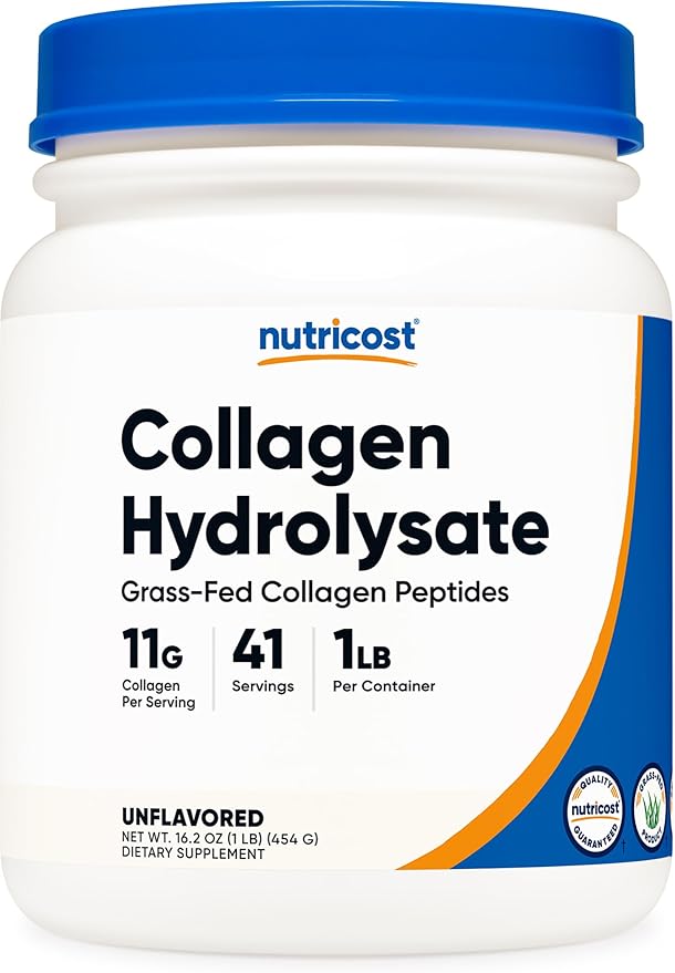 Nutricost Grass-Fed Collagen Powder 1LB (454 G)