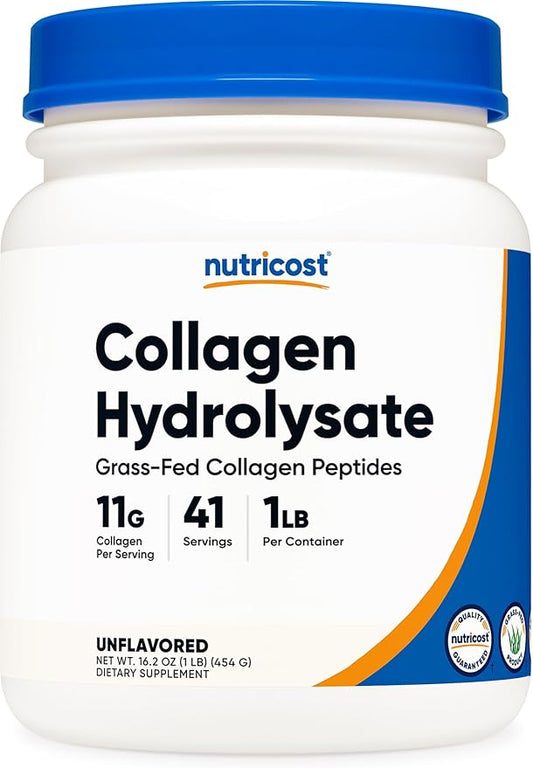 Nutricost Grass-Fed Collagen Powder 1LB (454 G)