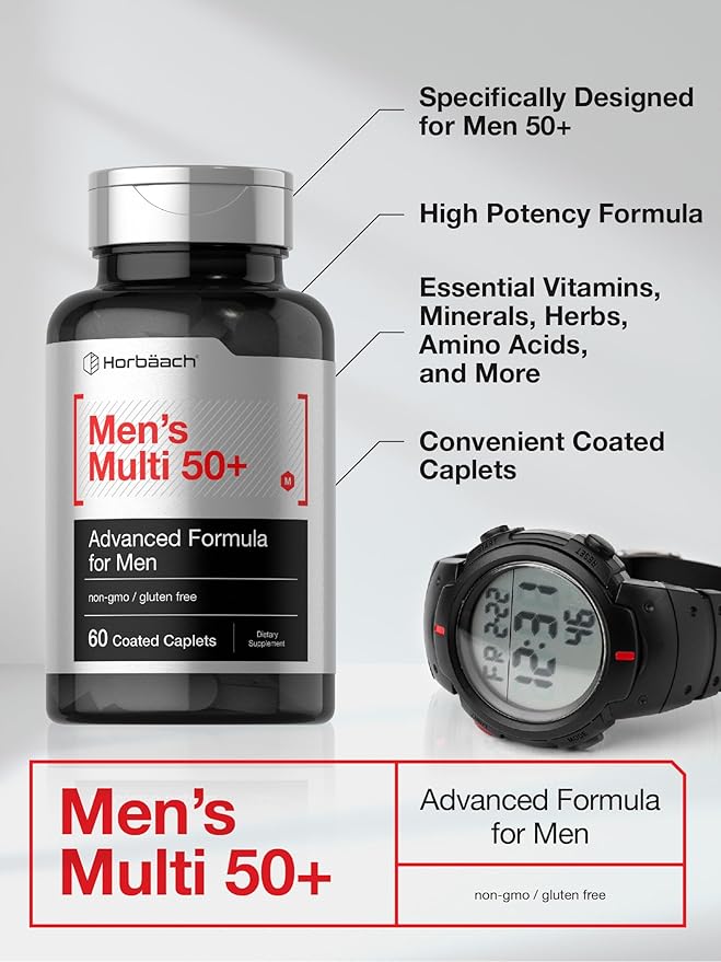 Horbäach Men's Multivitamin 50 Plus 60 Caplets