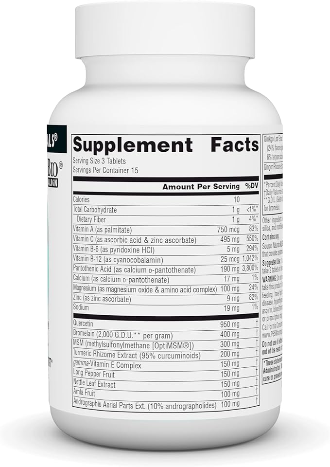 Source Naturals Aller-Response, Seasonal Immune Support* 45 Tablets