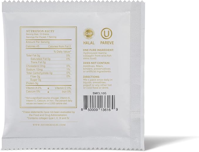 Premium Marine Collagen Powder with Type 28 Stir 10g Each