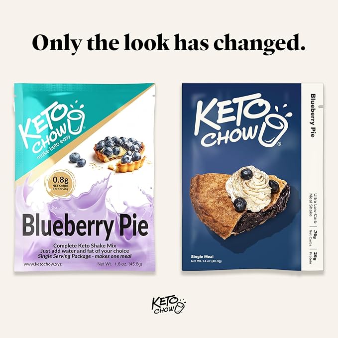 Keto Chow Blueberry Pie