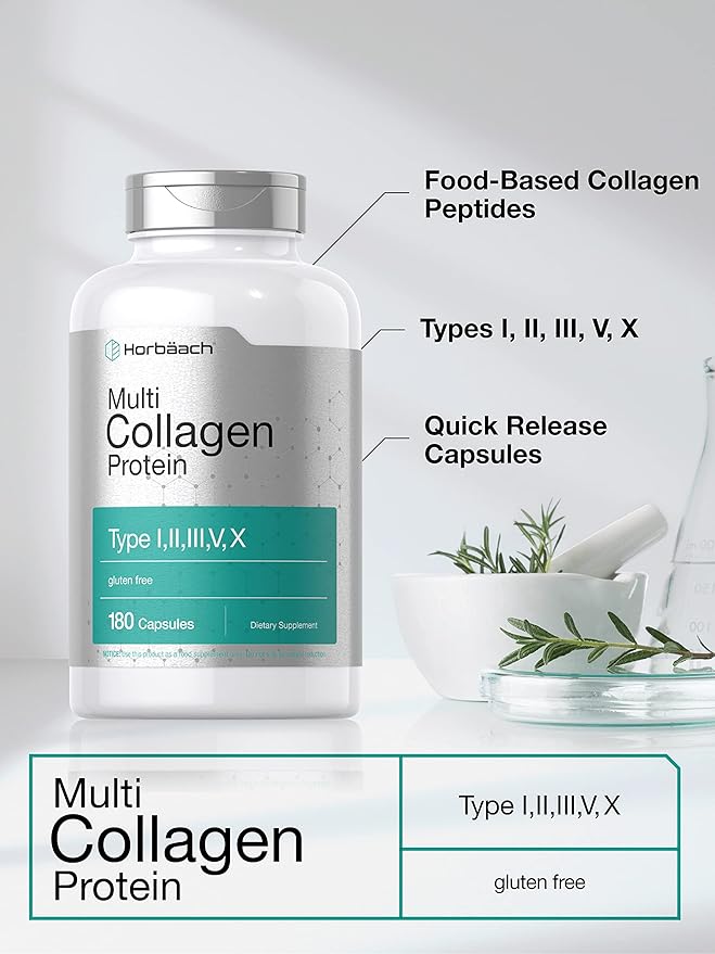 Horbäach Multi Collagen Protein 2000 mg 180 Capsules