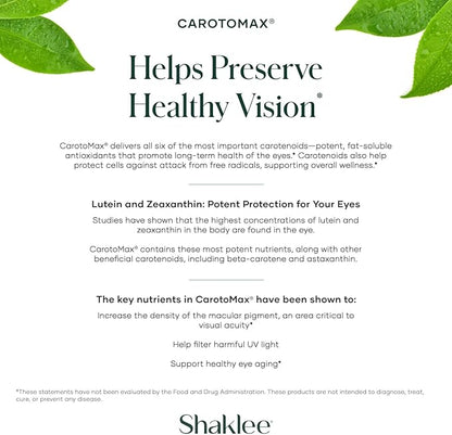 Shaklee - CarotoMax: Advanced Eye Health 6 Key 90 Softgels