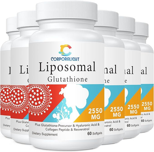 2550mg Liposomal Glutathione Softgel, Highest Absorption, 360 Softgels