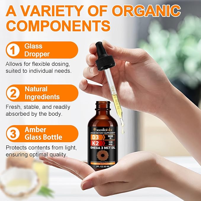 Liquid Vitamin D3 K2,Vitamin D Drops,Vitamin D3 K2,Liquid Vitamin D,Vitamin D Liquid,Organic Vitamin D,D3 K2 Vitamin Supplement,Vitamin D3 and K2,D3 K2 Vitamin Supplement(1pack)