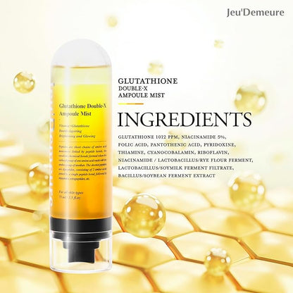 JEU'DEMEURE Glutathione Double-X Ampoule Luminous Dewy 5% Niacinamide, 2.5 fl.oz
