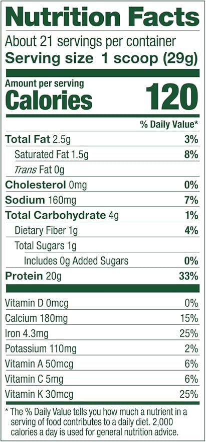 Vega Protein and Greens Protein Powder, Berry 20g Plant 1.2 lbs
